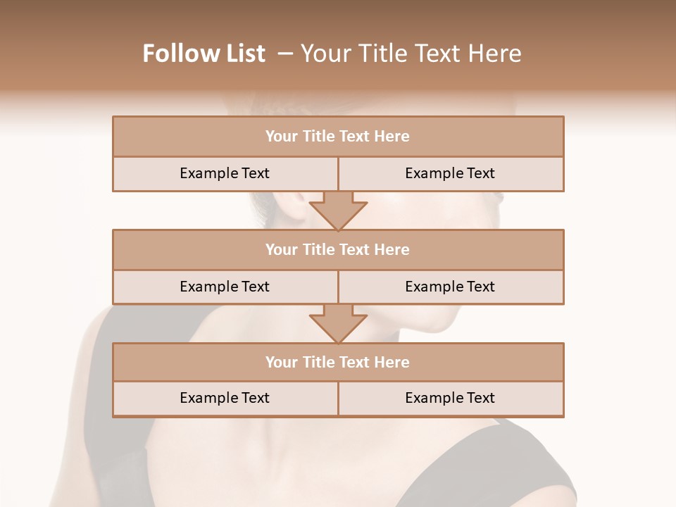 Model Cloth Pose PowerPoint Template