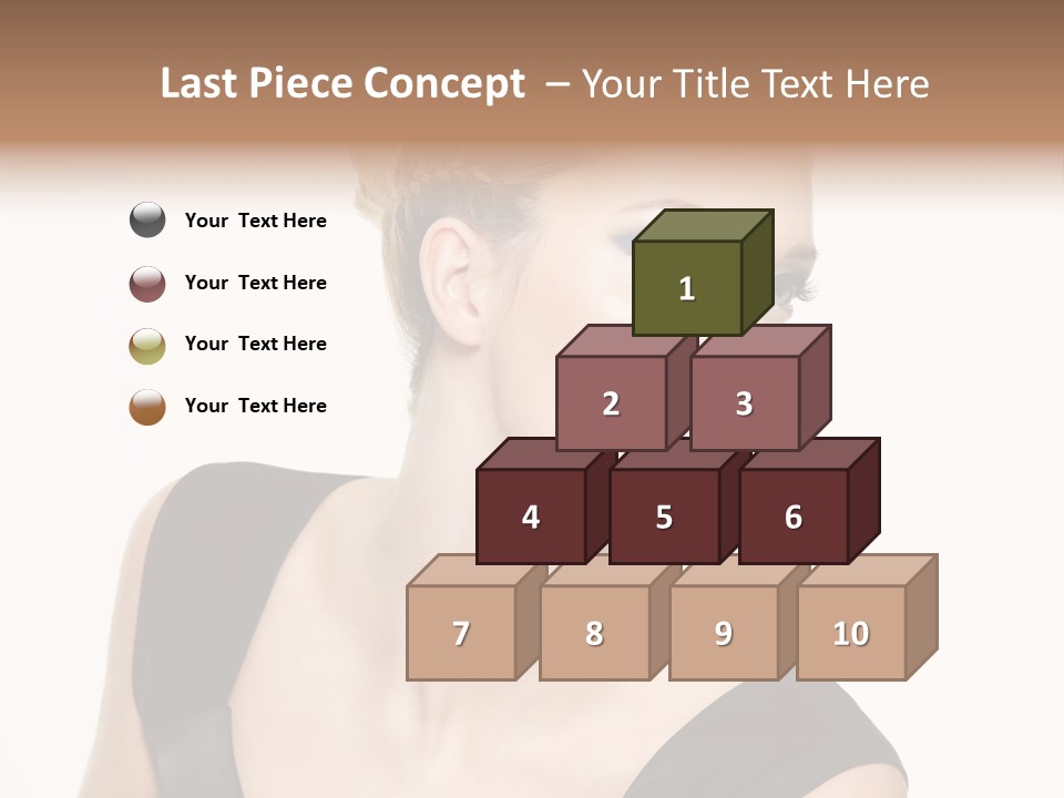 Model Cloth Pose PowerPoint Template