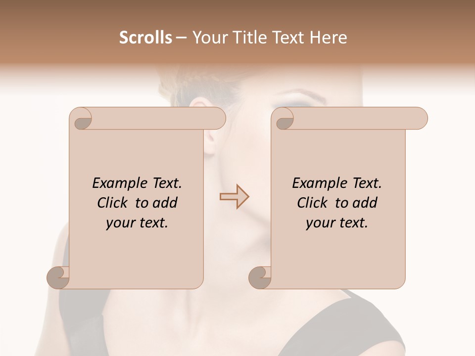 Model Cloth Pose PowerPoint Template