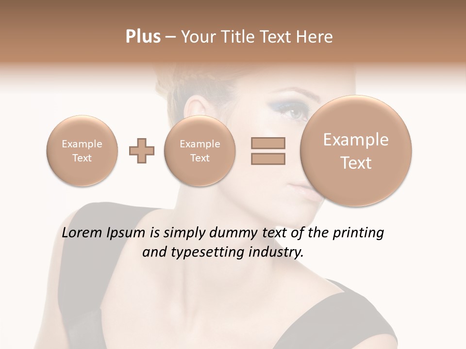 Model Cloth Pose PowerPoint Template