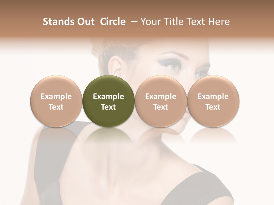 Model Cloth Pose PowerPoint Template