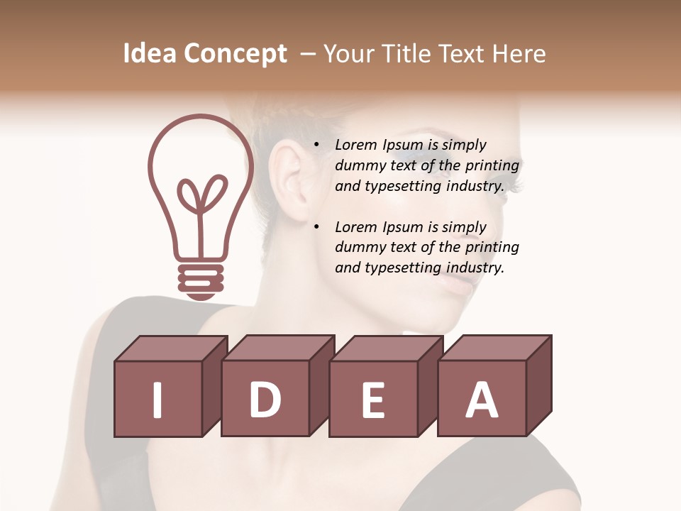 Model Cloth Pose PowerPoint Template