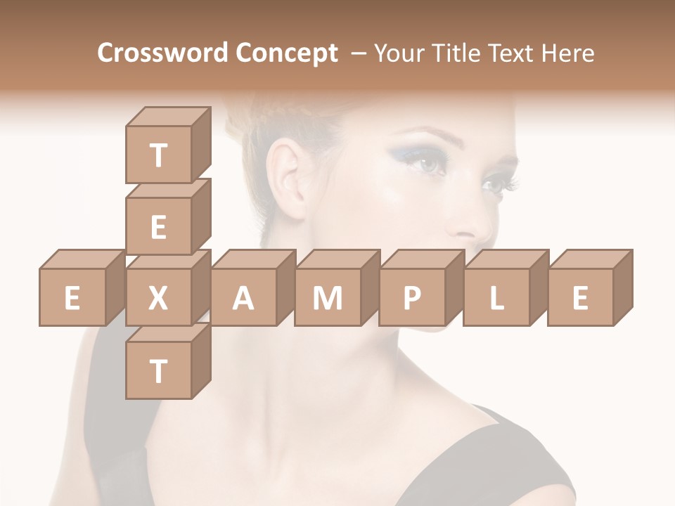 Model Cloth Pose PowerPoint Template