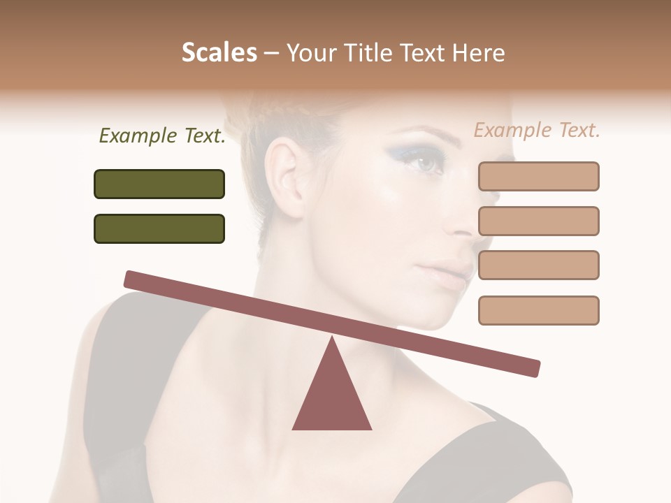 Model Cloth Pose PowerPoint Template