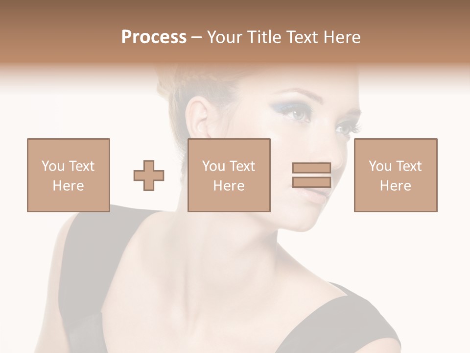 Model Cloth Pose PowerPoint Template