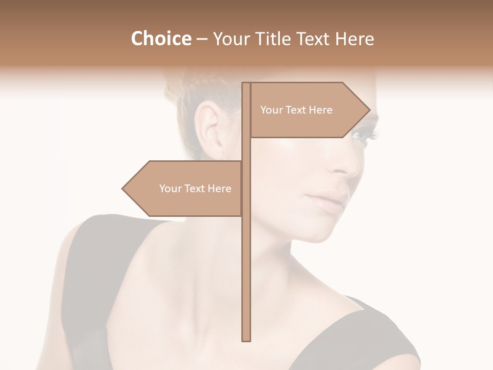 Model Cloth Pose PowerPoint Template