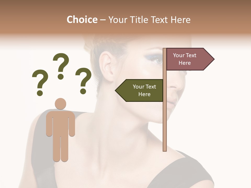 Model Cloth Pose PowerPoint Template