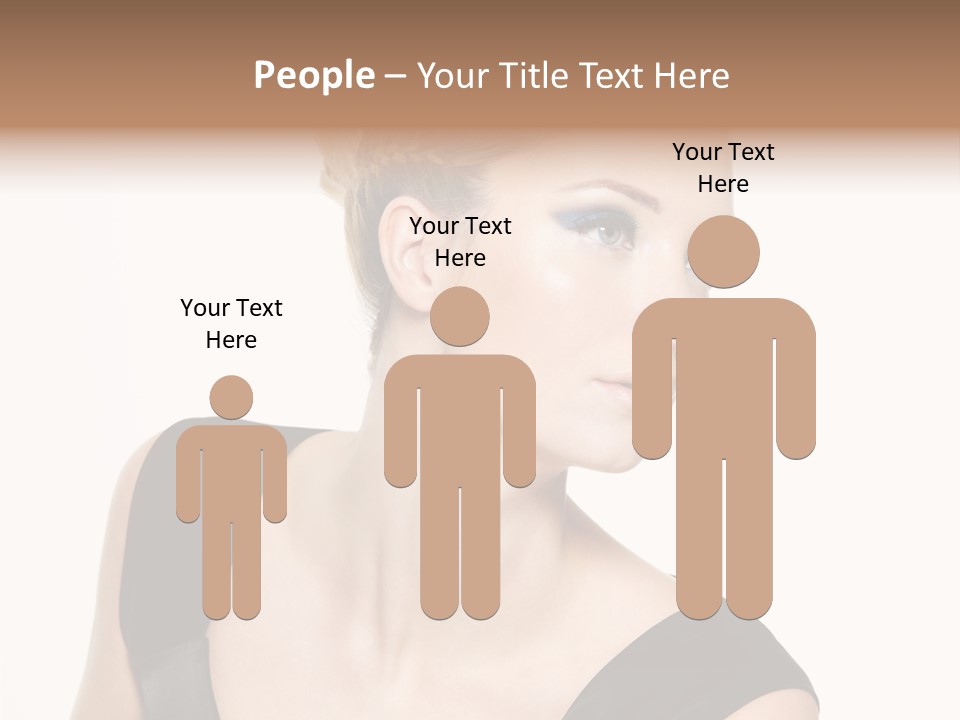 Model Cloth Pose PowerPoint Template