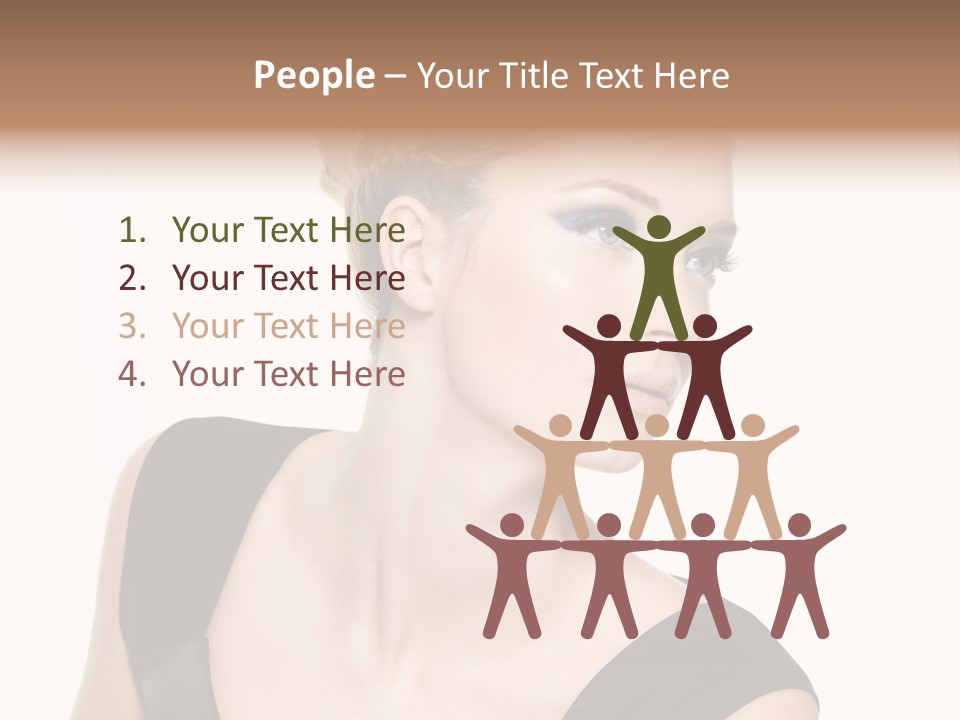 Model Cloth Pose PowerPoint Template