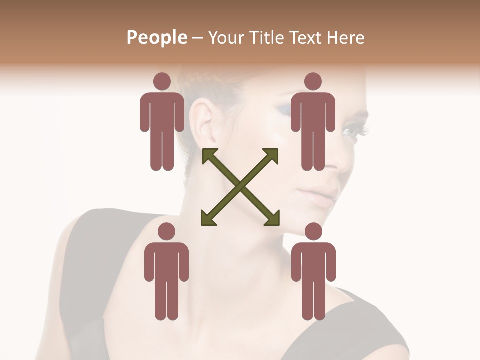 Model Cloth Pose PowerPoint Template