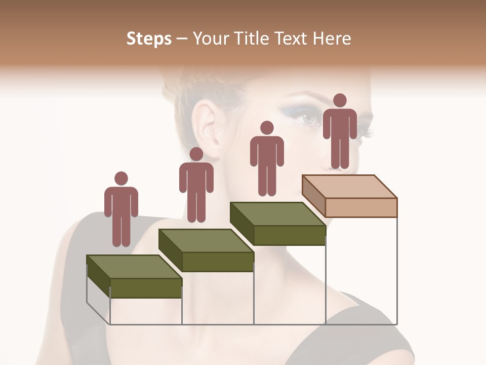 Model Cloth Pose PowerPoint Template