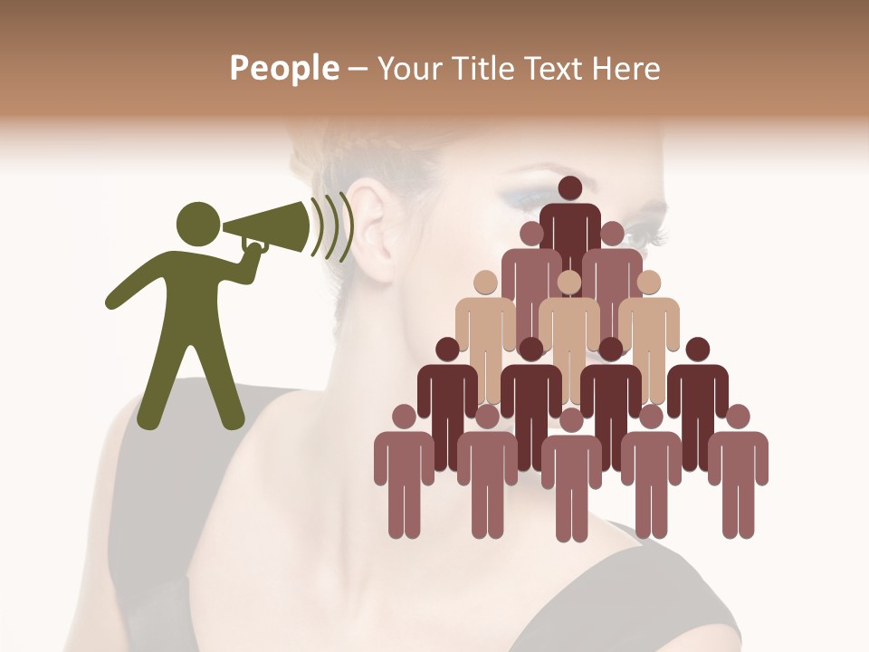 Model Cloth Pose PowerPoint Template