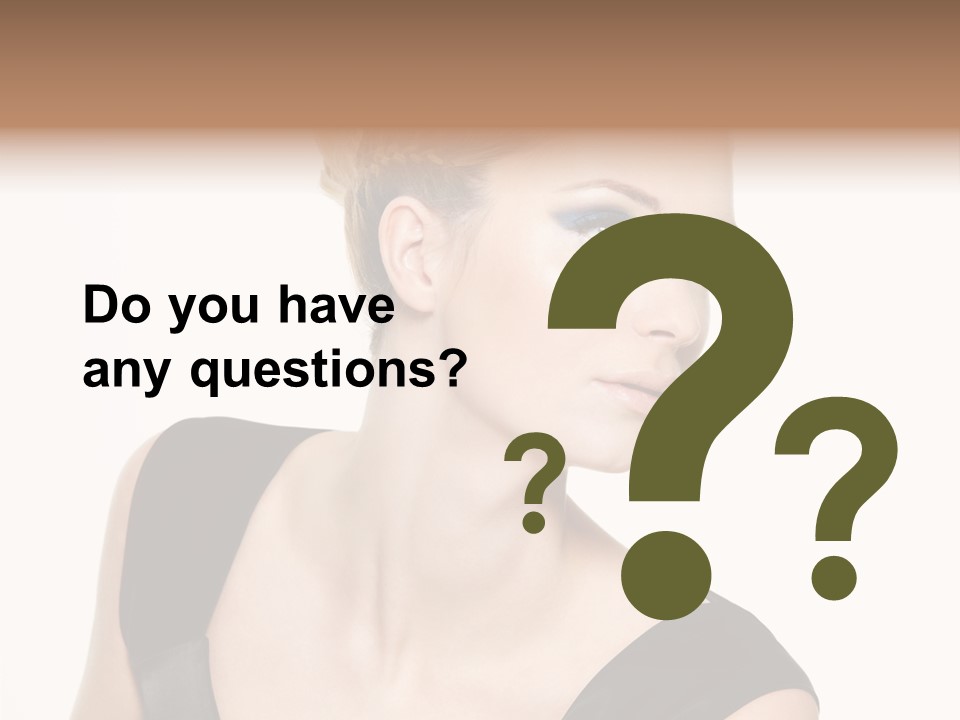 Model Cloth Pose PowerPoint Template