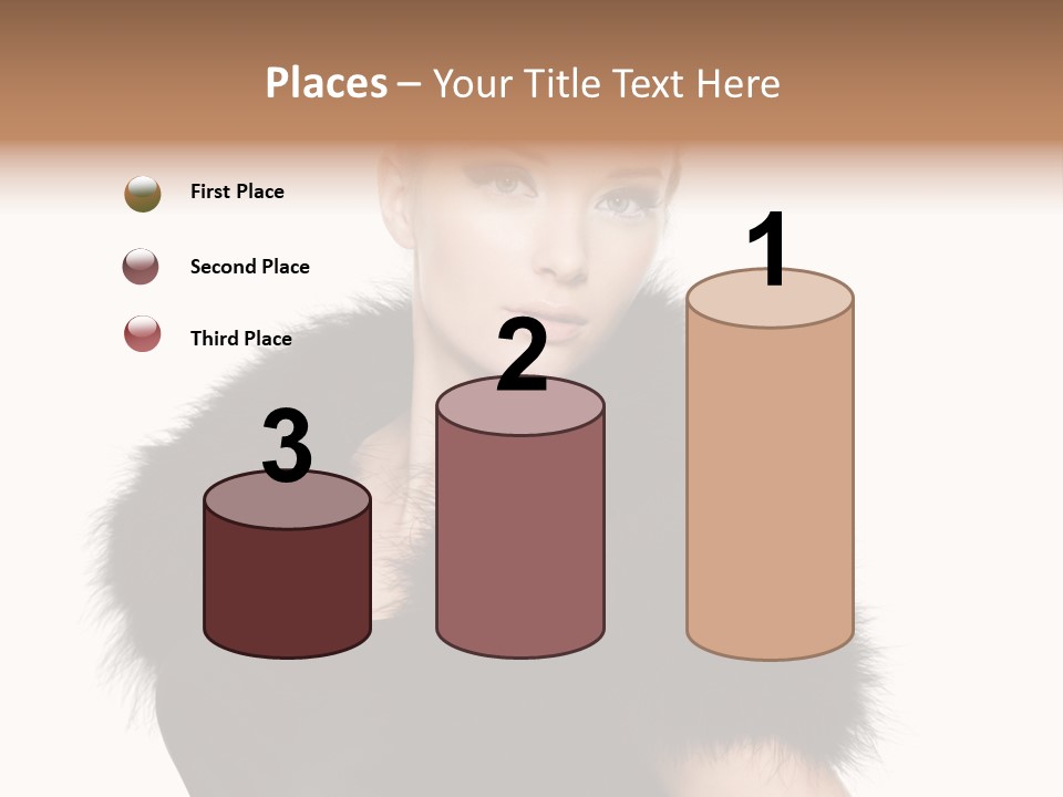 Dress Model Curly PowerPoint Template