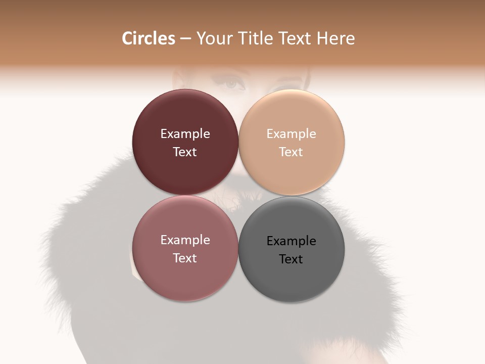 Dress Model Curly PowerPoint Template