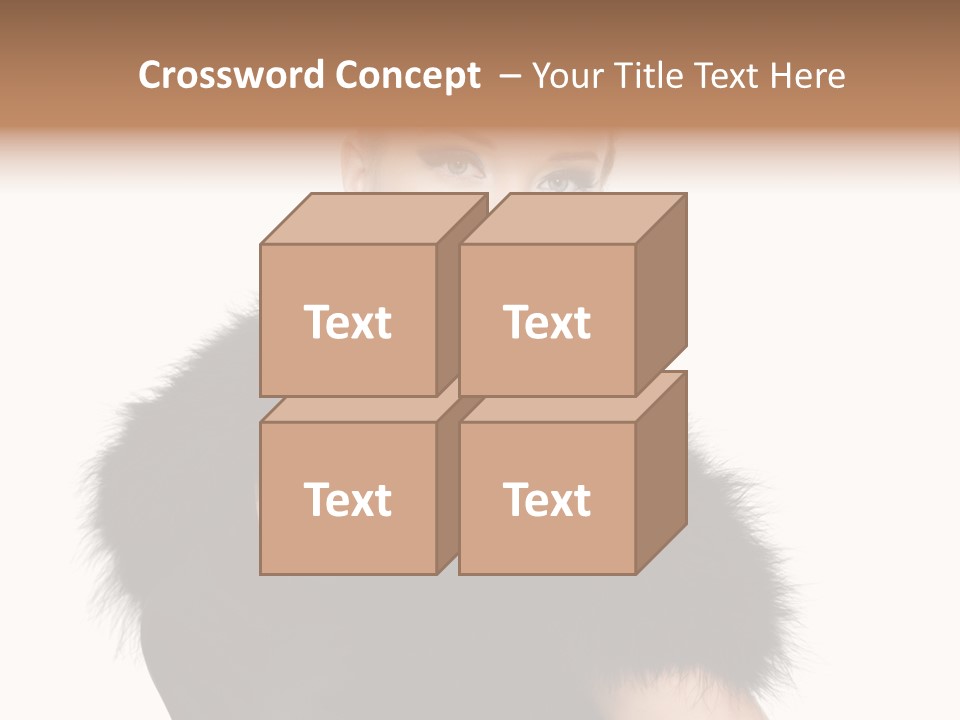 Dress Model Curly PowerPoint Template