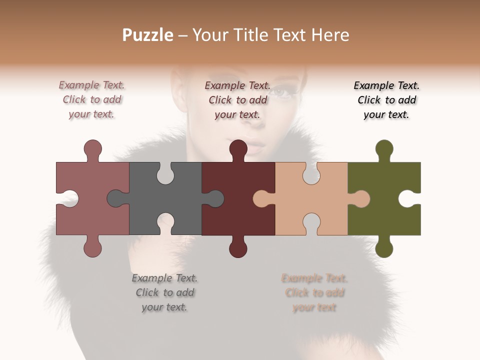 Dress Model Curly PowerPoint Template