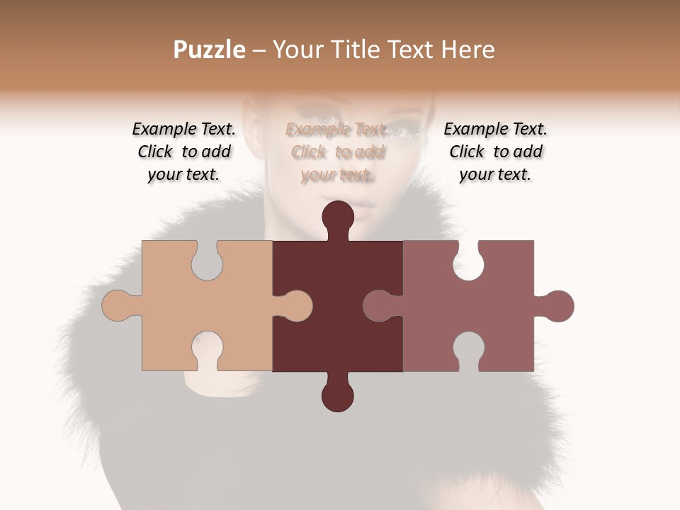 Dress Model Curly PowerPoint Template