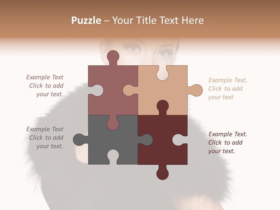 Dress Model Curly PowerPoint Template