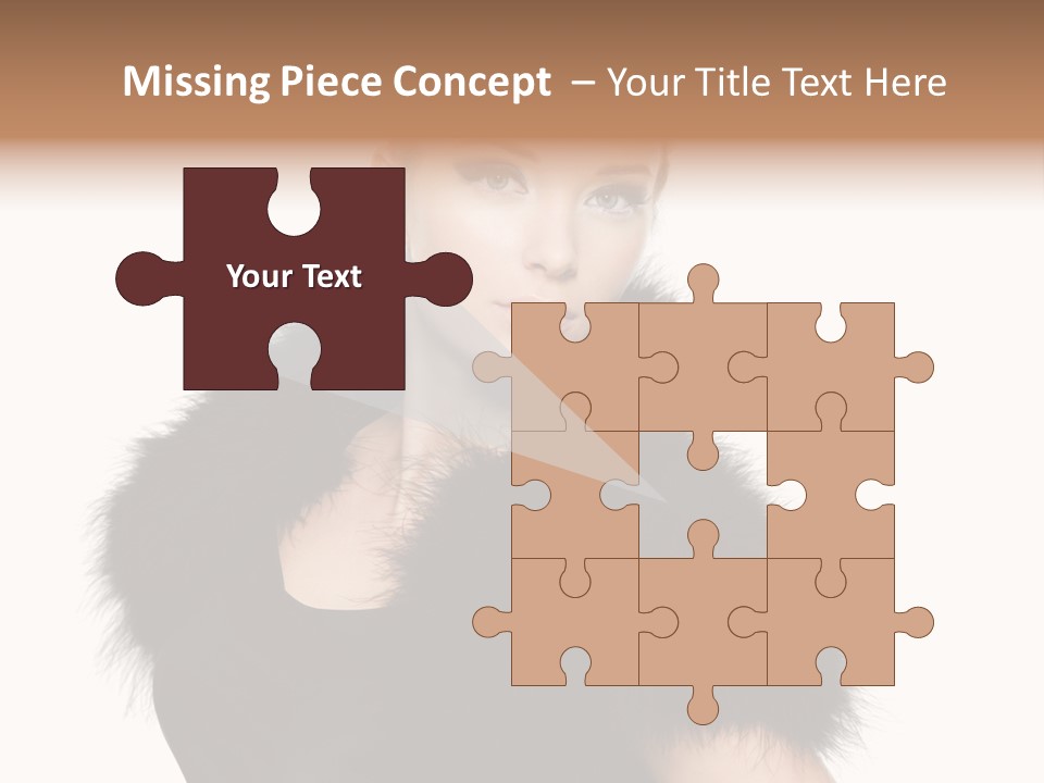 Dress Model Curly PowerPoint Template