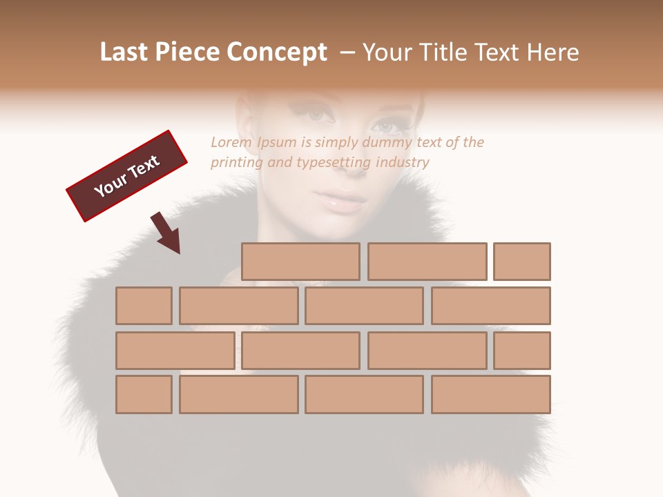 Dress Model Curly PowerPoint Template