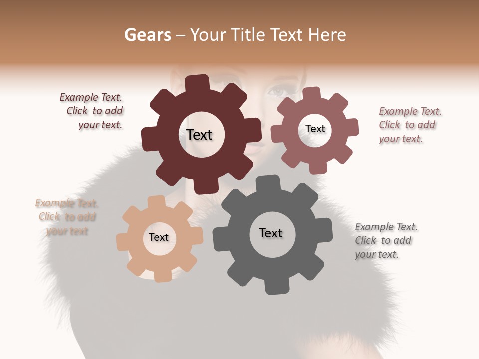 Dress Model Curly PowerPoint Template