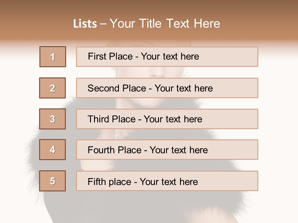 Dress Model Curly PowerPoint Template