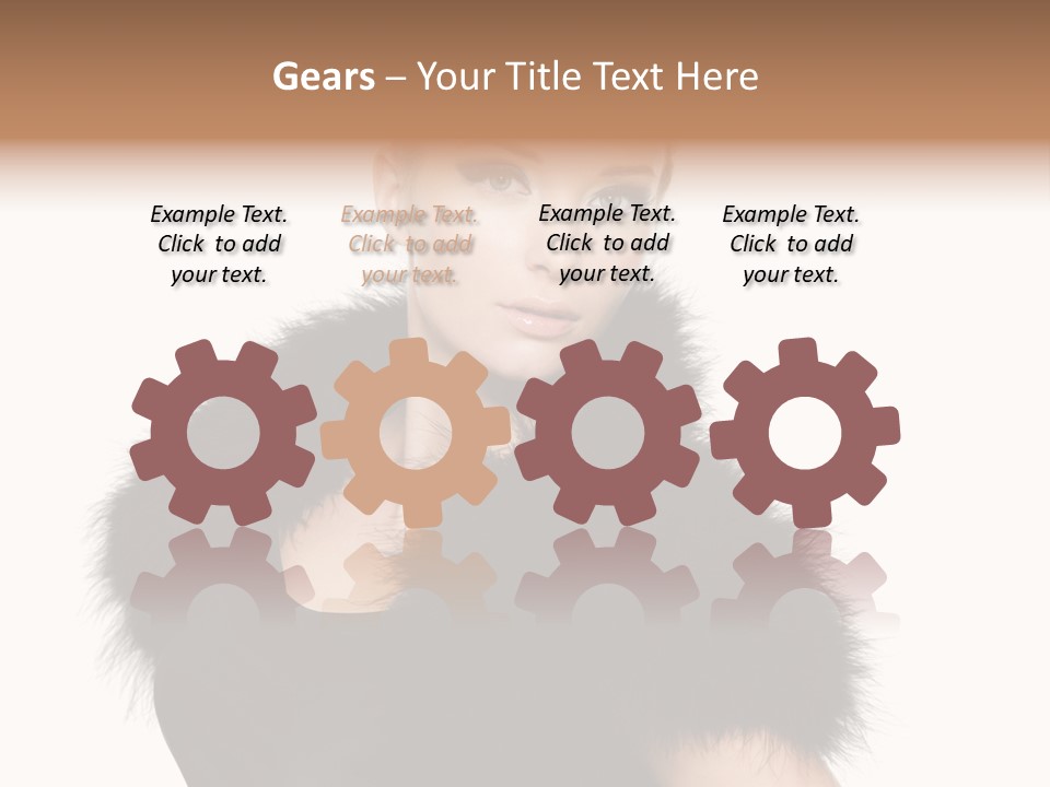 Dress Model Curly PowerPoint Template