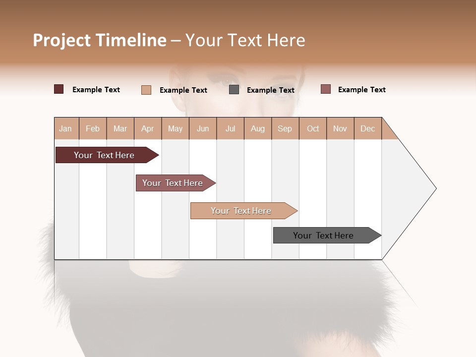 Dress Model Curly PowerPoint Template