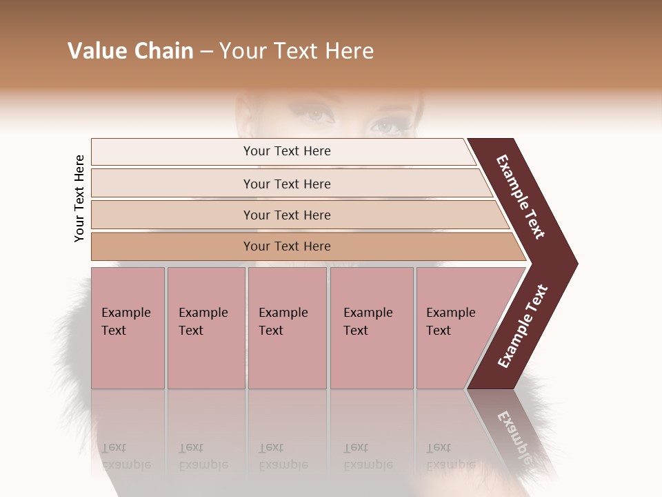 Dress Model Curly PowerPoint Template