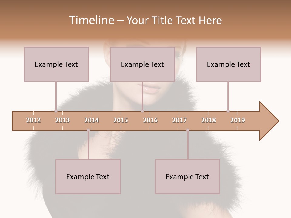 Dress Model Curly PowerPoint Template