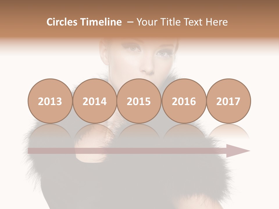 Dress Model Curly PowerPoint Template