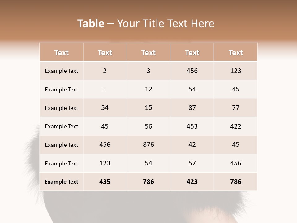 Dress Model Curly PowerPoint Template