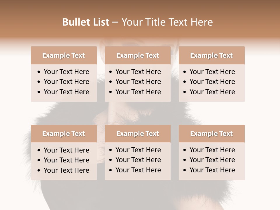 Dress Model Curly PowerPoint Template