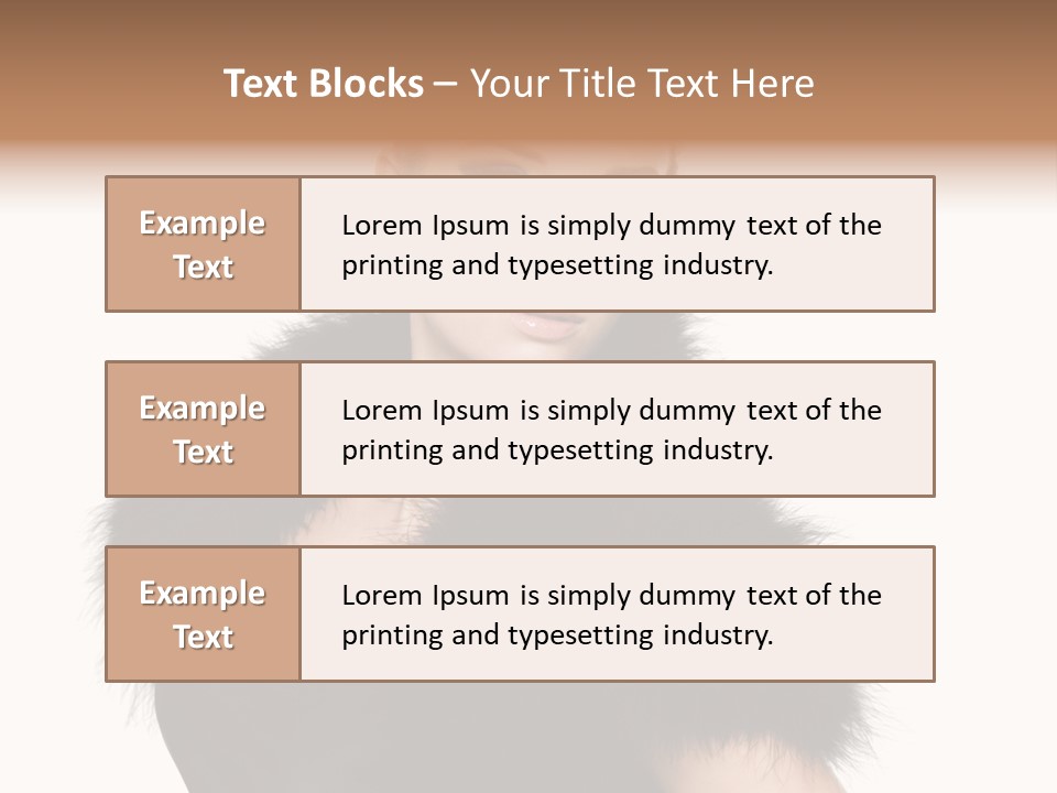 Dress Model Curly PowerPoint Template