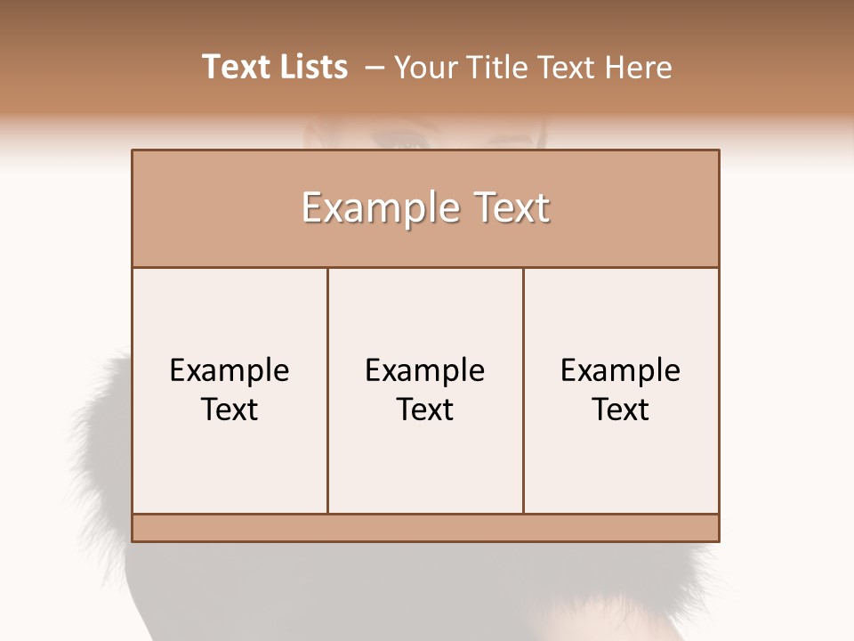 Dress Model Curly PowerPoint Template