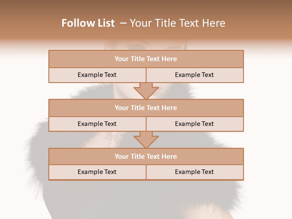 Dress Model Curly PowerPoint Template