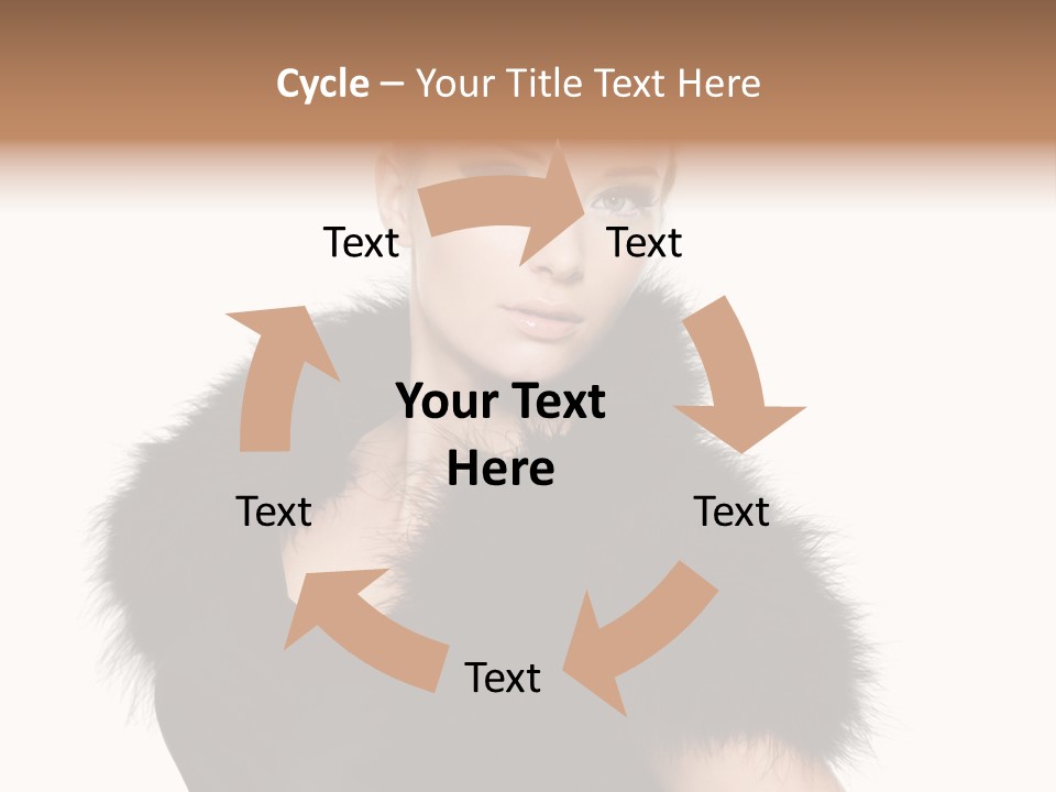 Dress Model Curly PowerPoint Template