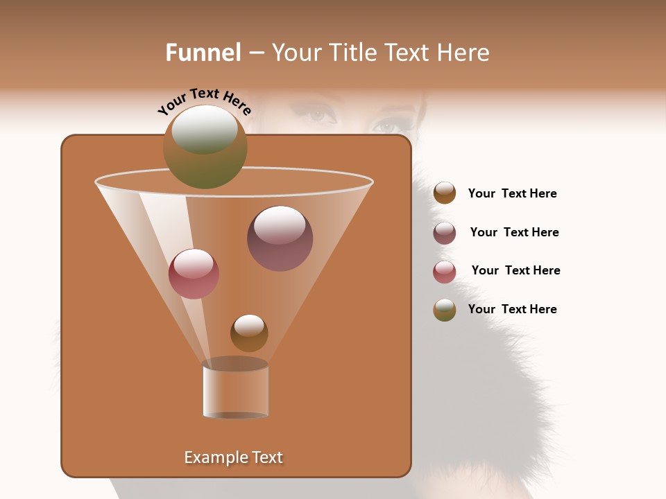 Dress Model Curly PowerPoint Template