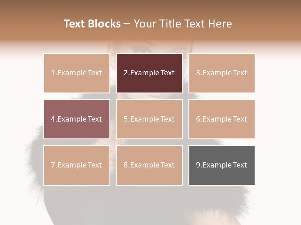 Dress Model Curly PowerPoint Template