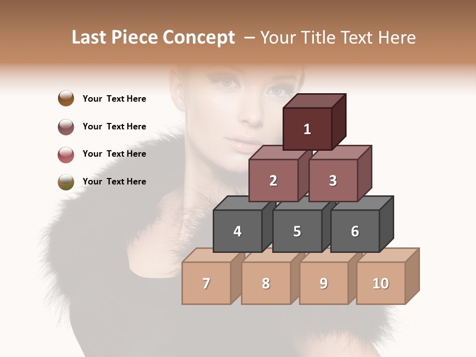 Dress Model Curly PowerPoint Template