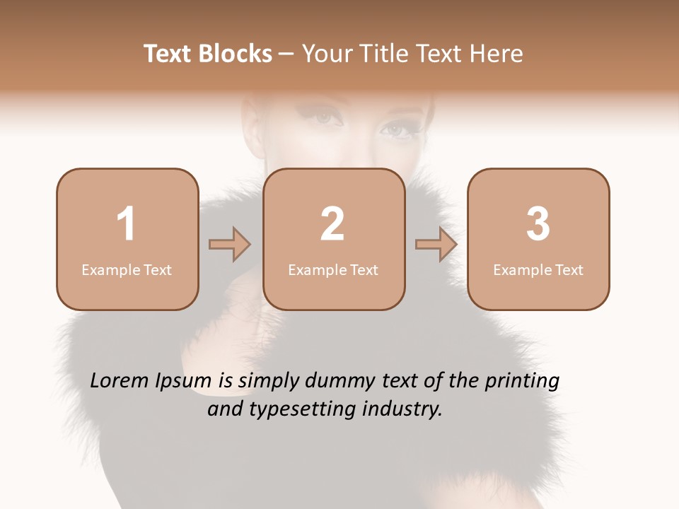 Dress Model Curly PowerPoint Template