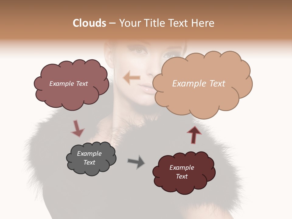 Dress Model Curly PowerPoint Template