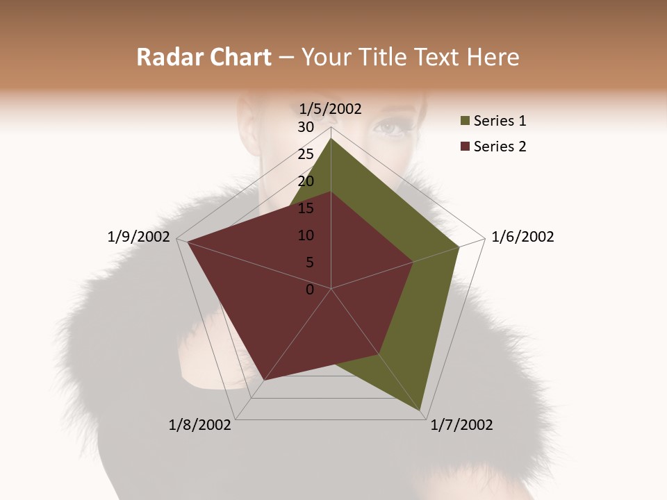 Dress Model Curly PowerPoint Template