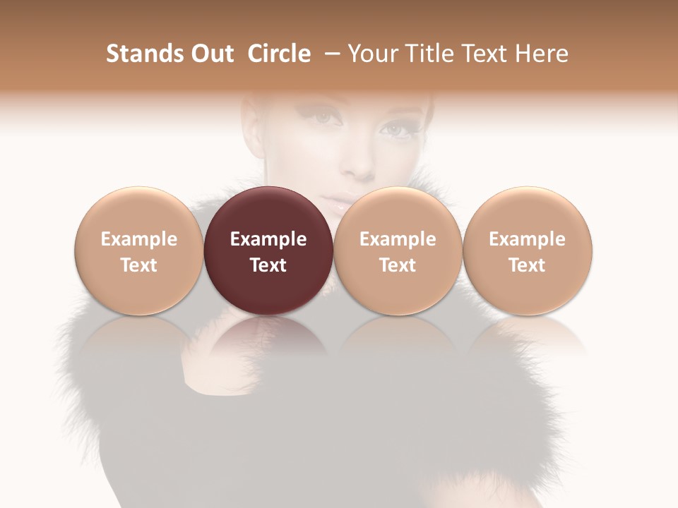 Dress Model Curly PowerPoint Template