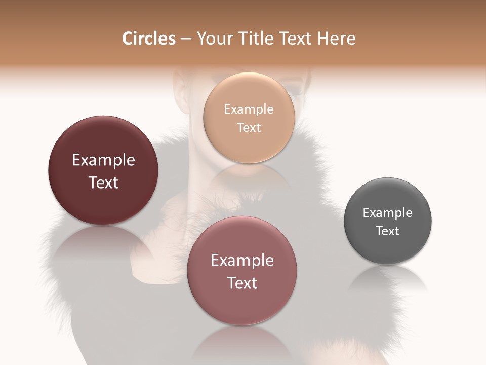 Dress Model Curly PowerPoint Template