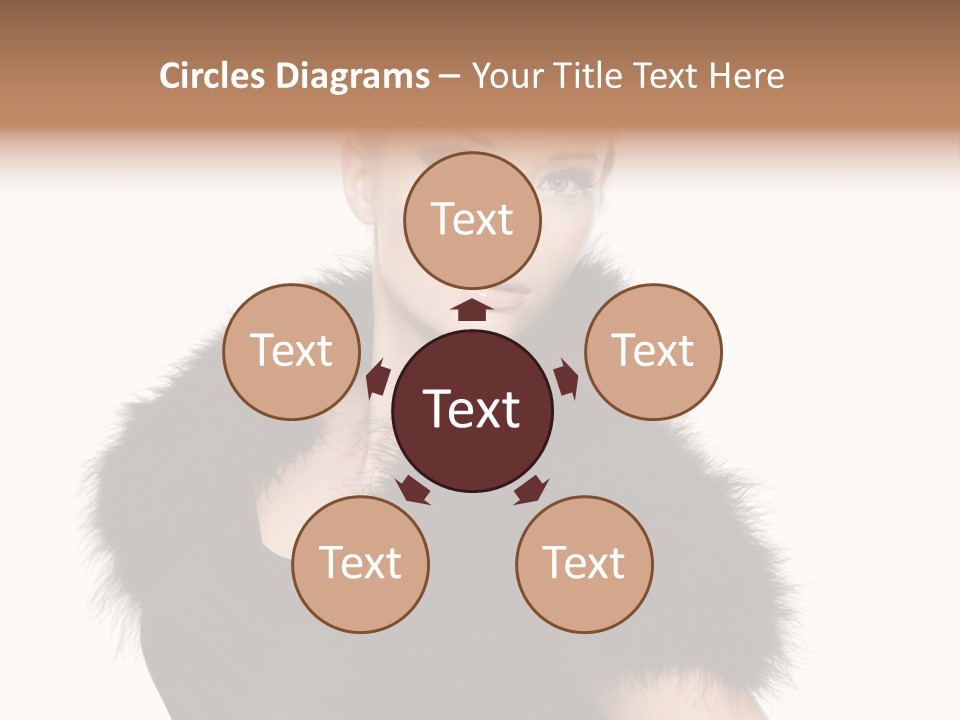 Dress Model Curly PowerPoint Template