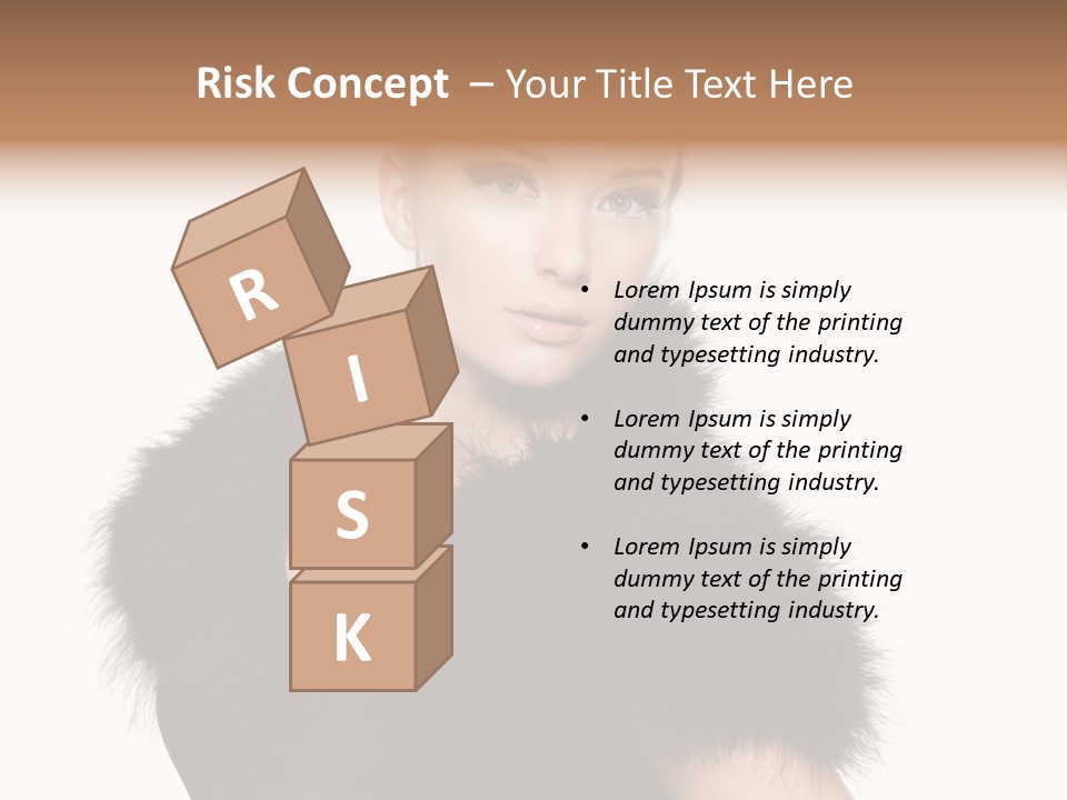 Dress Model Curly PowerPoint Template