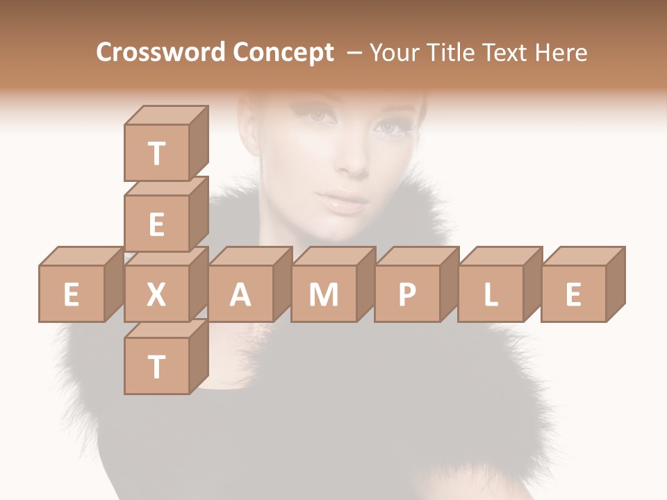 Dress Model Curly PowerPoint Template