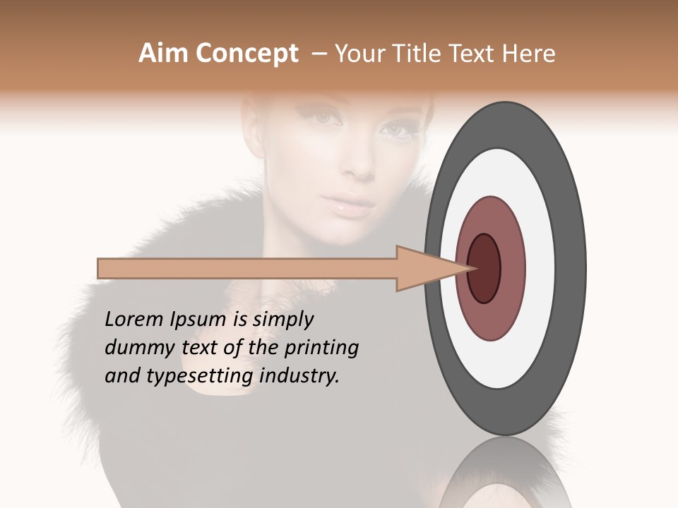 Dress Model Curly PowerPoint Template